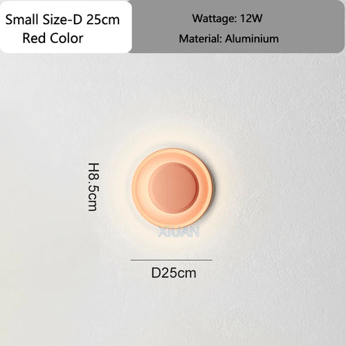 Designer Lamp Modern Round Ceiling Lamps Bedroom Ceiling Light White Red Green Living Room Atmosphere Wall Lights AC 220V 40cm - vue 15 sur 14