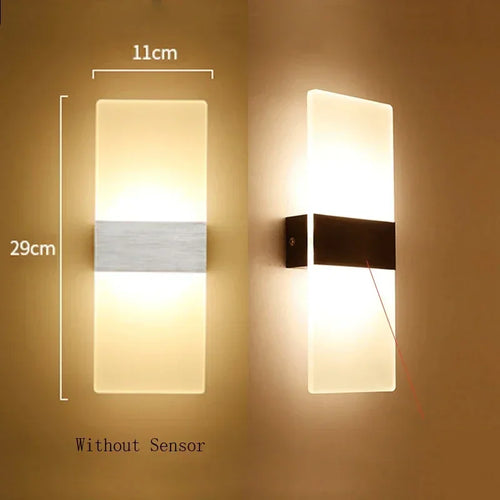 applique murale led moderne en acrylique pour décoration intérieure - vue 5 sur 6