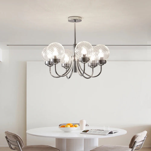 lustre en verre d'art style médiéval pour décoration intérieure moderne - vue 3 sur 8