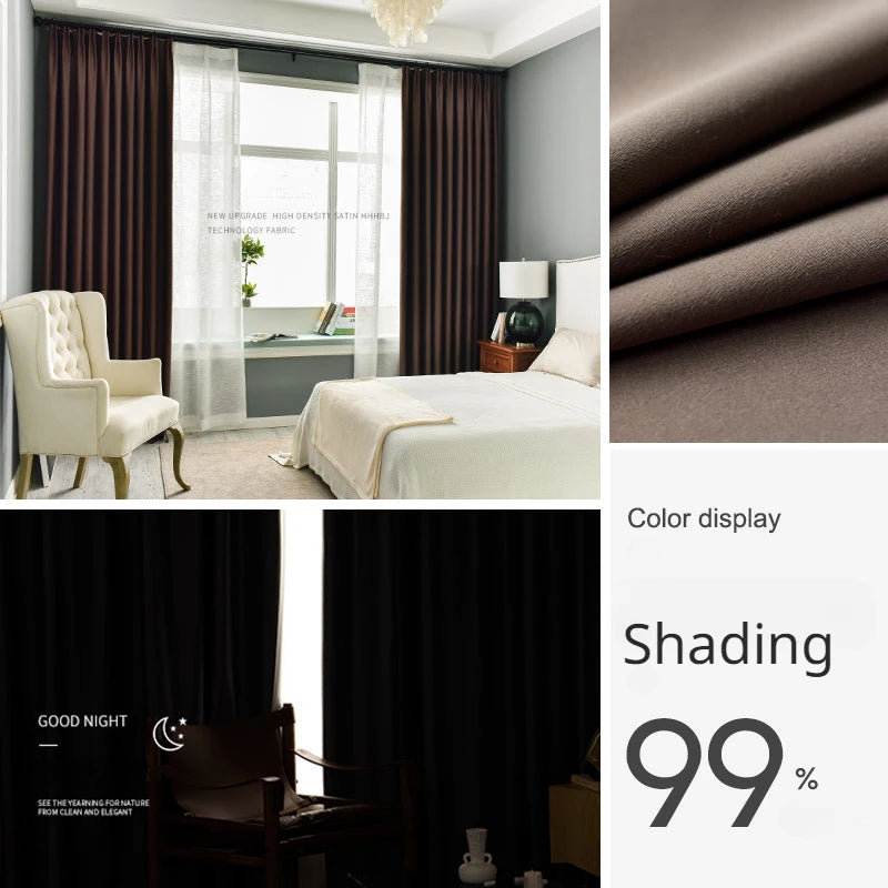 Rideau moderne occultation élevée pour salon chambre