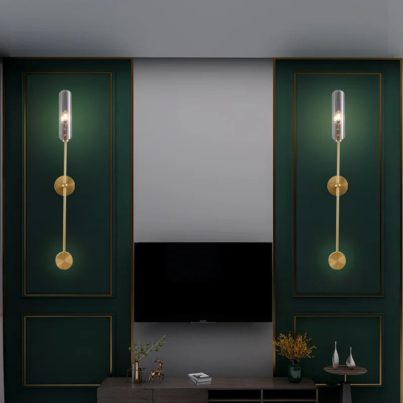 applique murale créative en verre pour éclairage moderne minimaliste - vue 4 sur 9