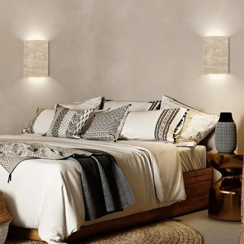 applique murale led en pierre naturelle style moderne décoratif - vue 5 sur 7