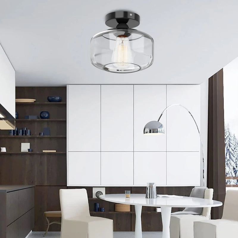 lustre moderne en verre led pour intérieur allée couloir