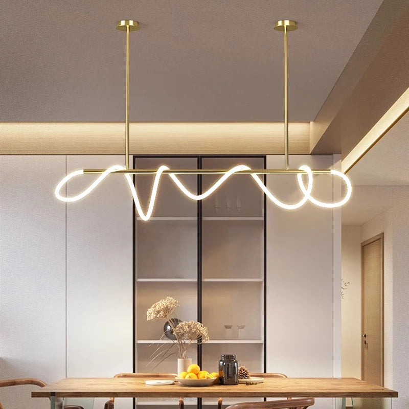 Art moderne décor à la maison led lumières lampes suspendues pour salon lustres pour salle à manger suspension éclairage intérieur