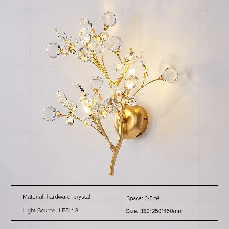applique murale en cristal design créatif moderne luxe