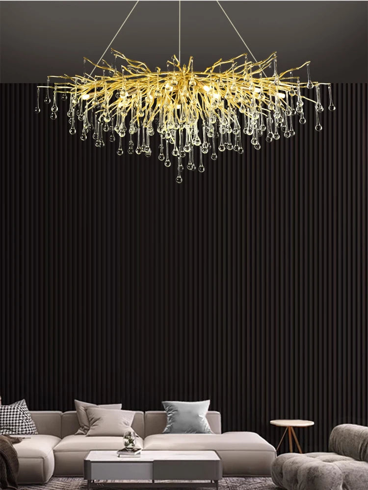 Pendant Lamp Chandelier,Pendant Lighting Fixtures,Pendant Lamp Chandelier,Tree-shaped Crystal Chandelier,Led Lighting Lamp, - vue 3 sur 10