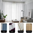 Voilage tulle uni sur mesure hauteur 310 cm