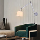 applique murale industrielle nordique pliable avec bras long pivotant