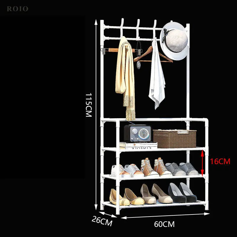 étagère à chaussures porte-manteau et organisateur de vêtements - vue 11 sur 17
