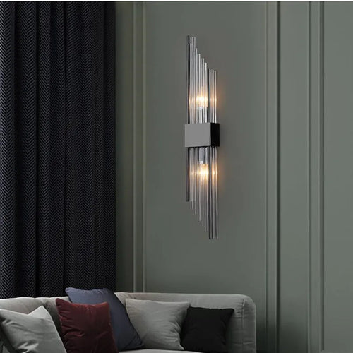 applique murale led en cristal luxe design nordique pour intérieur élégant - vue 6 sur 9