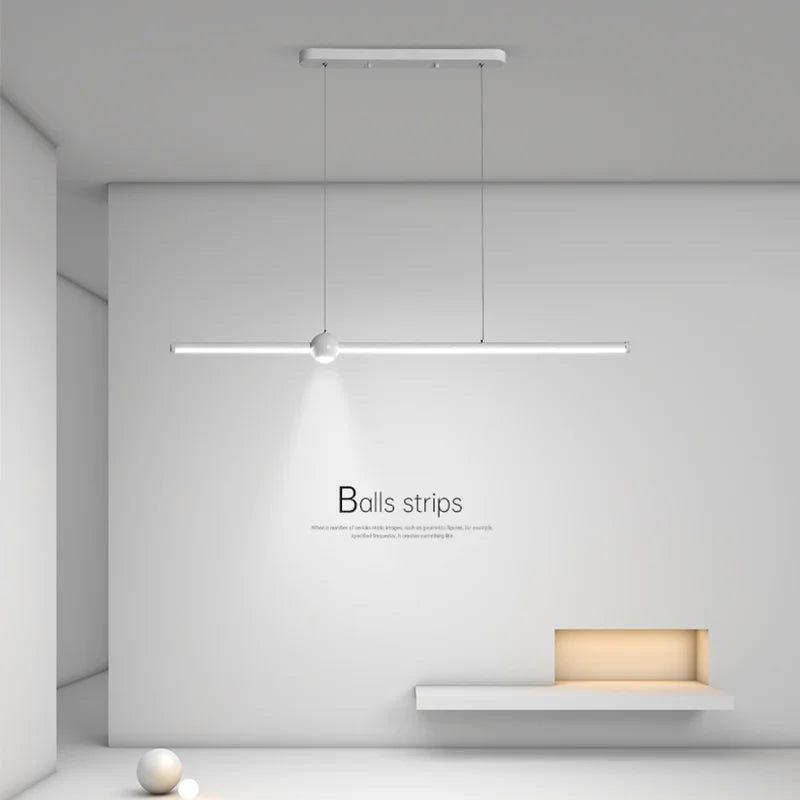 lustre led nordique minimaliste bande lumineuse créative