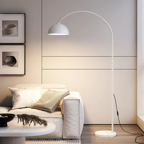 Lampadaire LED moderne Simple Base en marbre métal debout lumière chambre salon décoration coin lampadaire