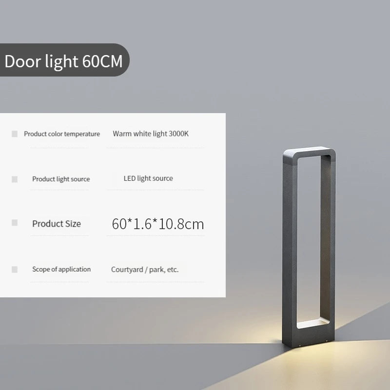 lampe de jardin moderne étanche en aluminium pour extérieur - vue 13 sur 21