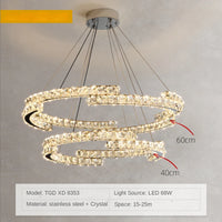 Modern Luxury K9 Crystal Led Chandelier In Dining Room, Nordic Living Room, Kitchen Lights, Bar, Bedroom Lighting Chandelier