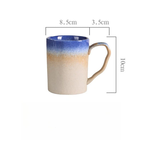 Tasse artisanale céramique style rétro rustique café thé