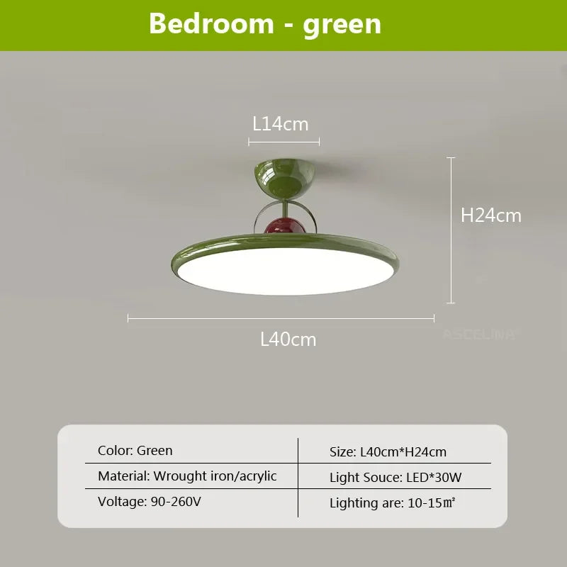 plafonnier led nordique en fer avec soucoupe volante luminaire décoratif d'intérieur - vue 12 sur 12