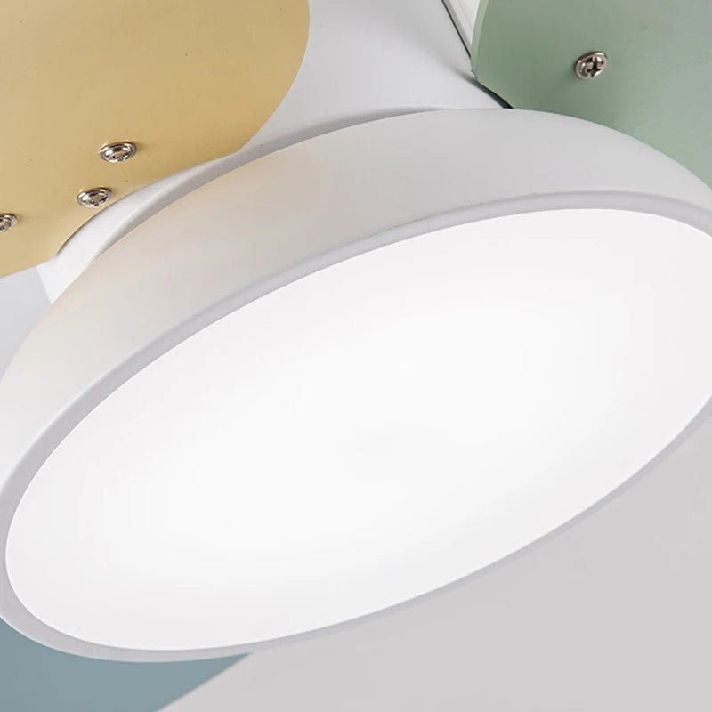 plafonnier moderne ventilateur led télécommande en bois design élégant - vue 7 sur 8