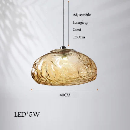 lustre en verre design nuage pour intérieur décoratif lumineux