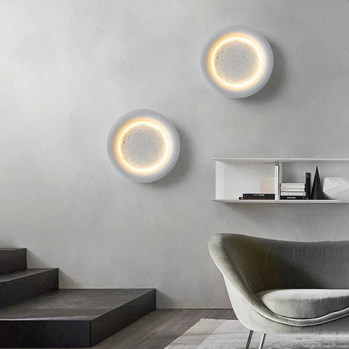 applique murale créative pleine lune étoilée pour intérieur décoratif - vue 3 sur 6