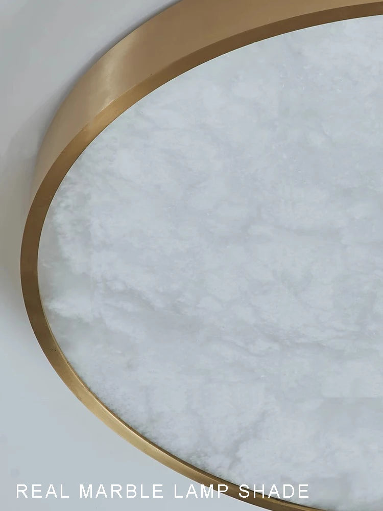 plafonnier en marbre espagnol design moderne et luxueux à led - vue 4 sur 12