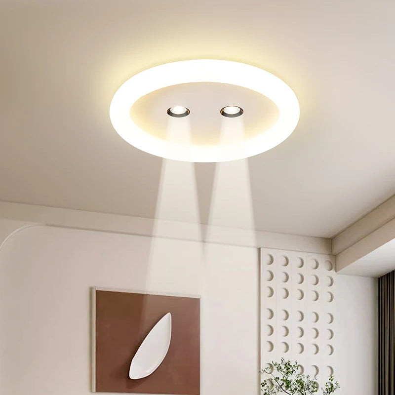 lampe de salon nordique led ronde simple et moderne