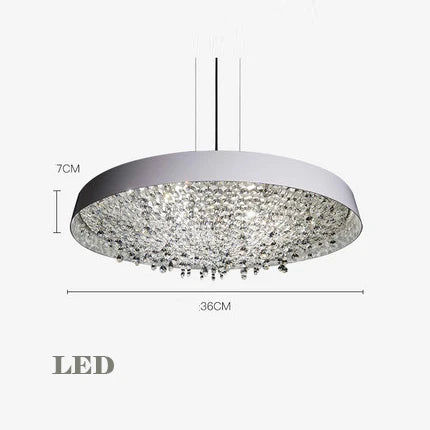 lustre en cristal moderne noir et blanc pour décoration intérieure - vue 10 sur 12