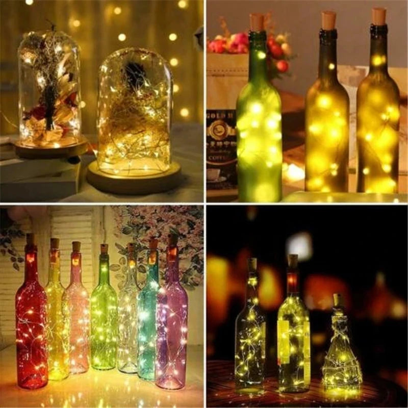 guirlande lumineuse led en fil de cuivre pour décoration festive - vue 7 sur 14