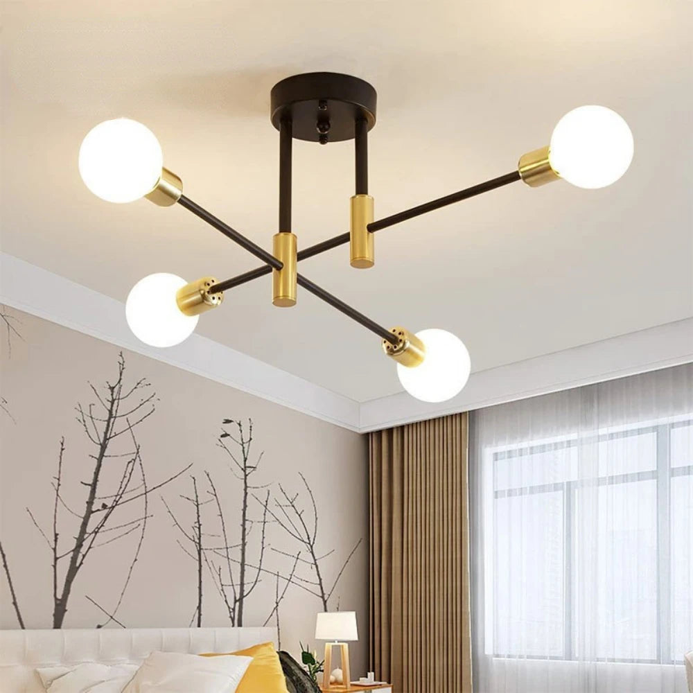 Suspension Plafond Led Lustre Lampe Salle À Manger De Luxe Rétro Luminaire Décoration Lustres Lumière Lustre Lampes Suspendues - vue 4 sur 9