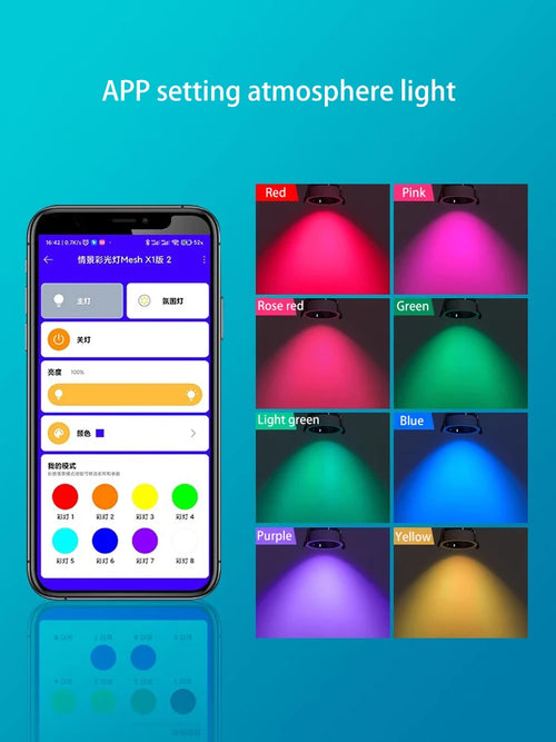 spot intelligent encastrable rond xiaomi mijia led rgb tuya zigbee - vue 3 sur 9