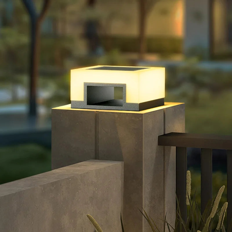 lampe solaire led étanche pour extérieur et jardin - vue 2 sur 12
