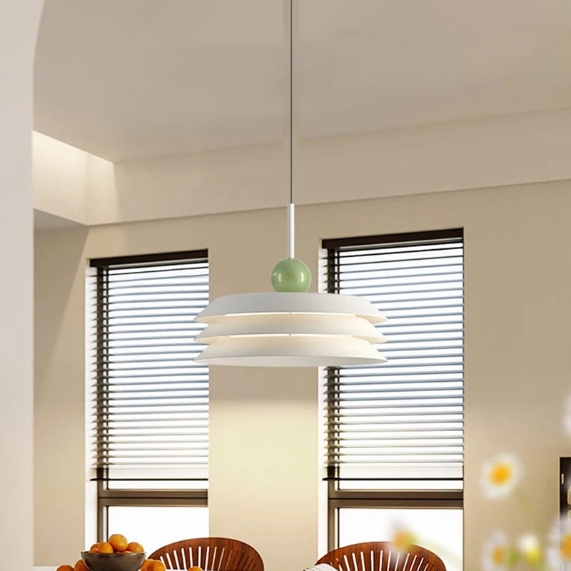 suspension moderne en métal avec 3 gradations et fil réglable - vue 5 sur 10