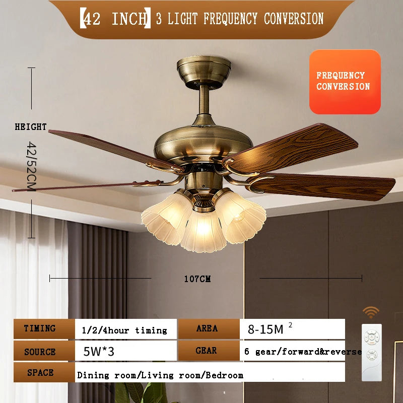 ventilateur de plafond moderne led intelligent avec 4 pales rétractables - vue 16 sur 18