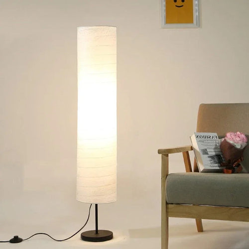 lampadaire nordique holmo design papier luminaire décoration lumière sur pied - vue 2 sur 8