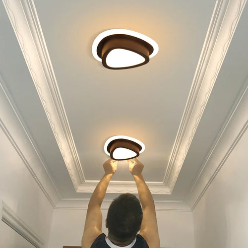 Plafonnier moderne à leds pour intérieur décoration maison - vue 3 sur 12