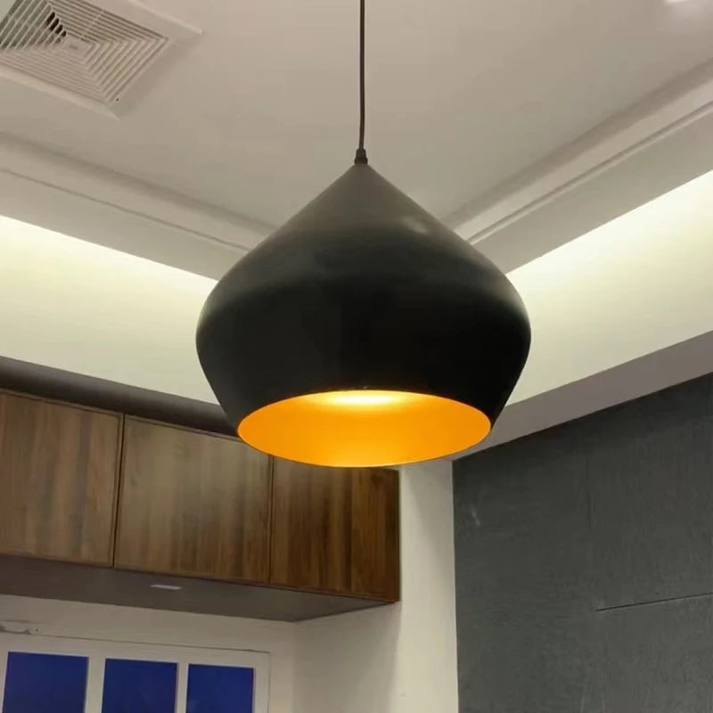 Modern Sleek Pendant Ceiling Lights, Suspension lamp for Kitchen Islands, Restaurant Tables, Home Room decorations Lighting - vue 3 sur 8