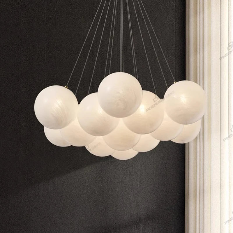 Lustre design LED avec boules