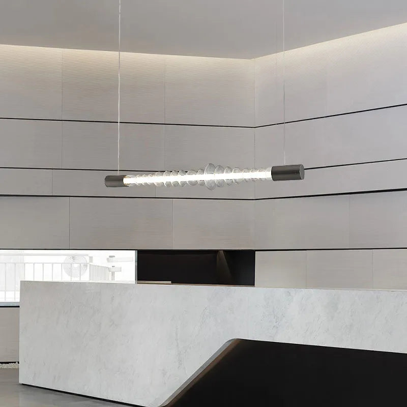 lustre en verre design créatif minimaliste pour restaurant moderne - vue 8 sur 7