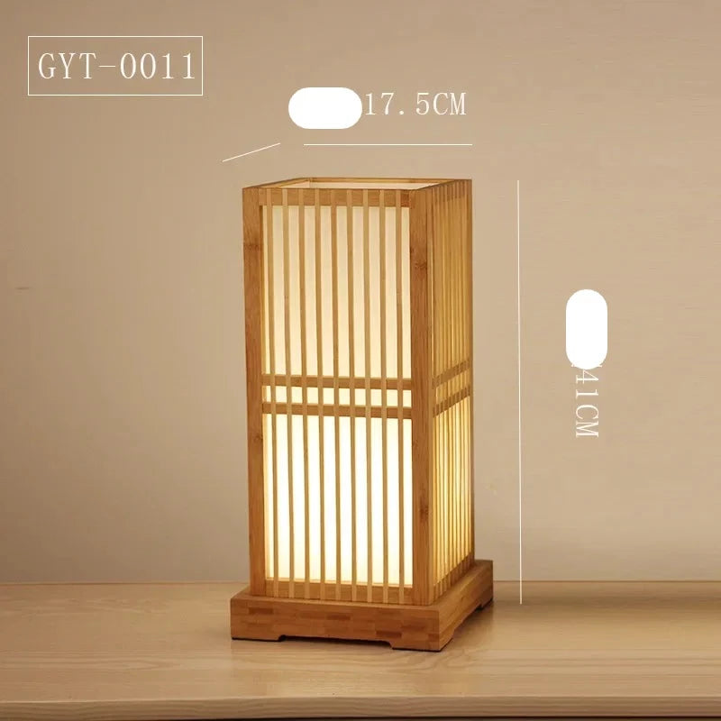 Lampe de Table japonaise Tatami Club Zen - vue 10 sur 13