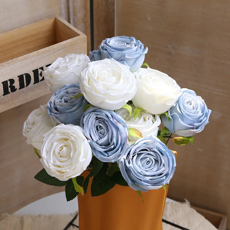 bouquets de roses artificielles pour décoration de mariage et artisanat - vue 4 sur 17
