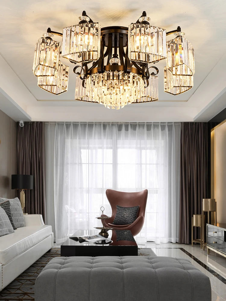 lustre rond à led intensité variable luxe 2022 - vue 6 sur 16
