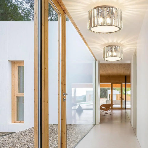 lustre en cristal led rond de luxe pour éclairage intérieur - vue 6 sur 7