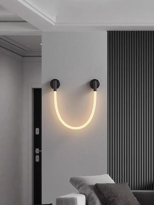 applique murale minimaliste moderne en silicone de luxe - vue 3 sur 16