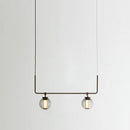 suspension en verre minimaliste pour espaces créatifs et rétro