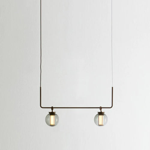 suspension en verre minimaliste pour espaces créatifs et rétro - vue 4 sur 9