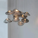 lustre en verre design créatif nuage luminaire décoratif d'intérieur pour villa