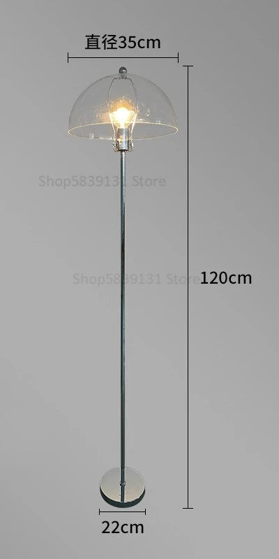 lampadaire led rétro en acrylique avec abat-jour coloré nordique - vue 17 sur 22