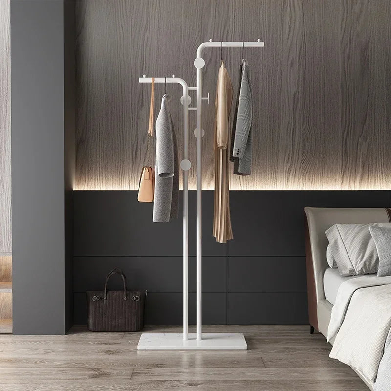 porte-manteau simple au sol pour vêtements d'intérieur et balcon - vue 4 sur 13
