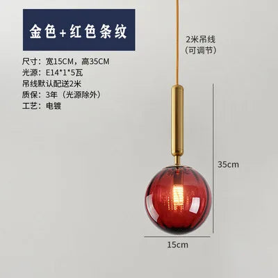 suspension moderne en verre pour décoration intérieure élégante - vue 16 sur 24