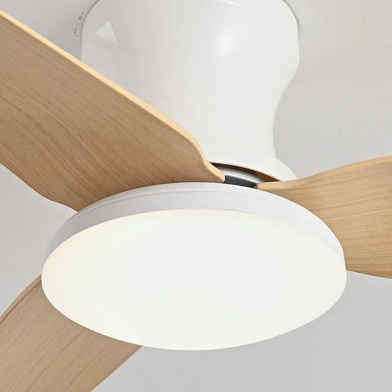 plafonnier moderne ventilateur de plafond télécommande lumière nordique variable - vue 9 sur 10