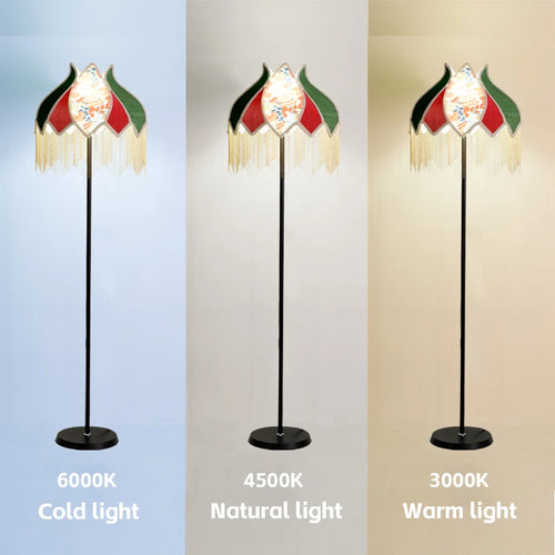 lampadaire led rétro en tissu pour une décoration élégante - vue 5 sur 9